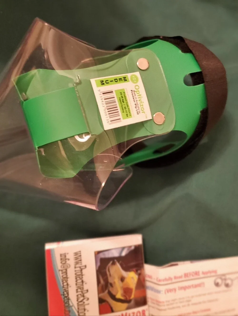 Optivizor Dog Eye Protection Mask - Medium Short Snout (Product Code PO413) NWT